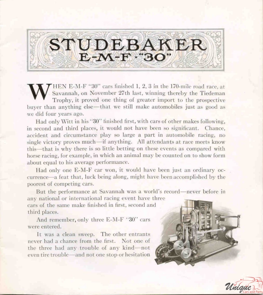 1912 Studebaker E-M-F 30 Brochure Page 23